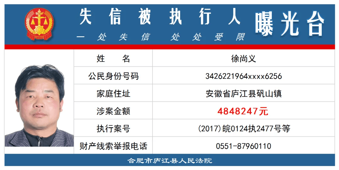 并纳入最高人民法院失信被执行人名单库被执行人公开曝光现将下列拒不