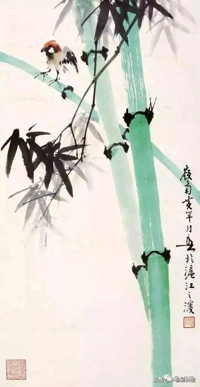 大师级画竹作品欣赏_田世_乔木_花鸟