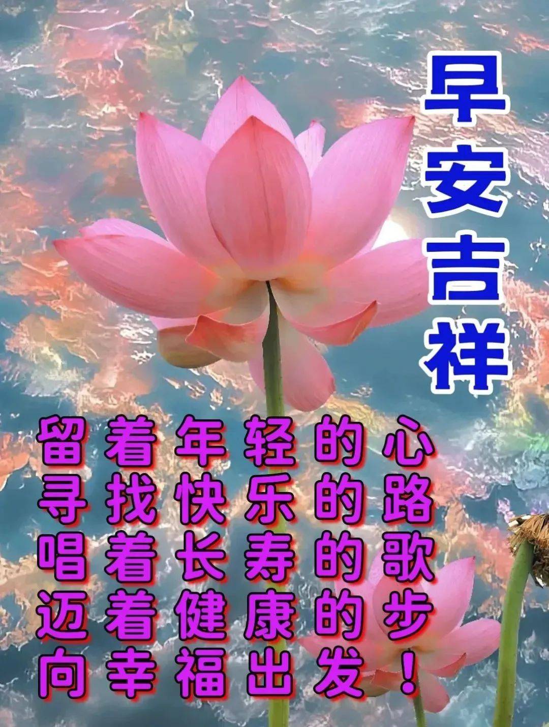 最新早上好表情包图片,夏天早安问候,平安健康吉祥!