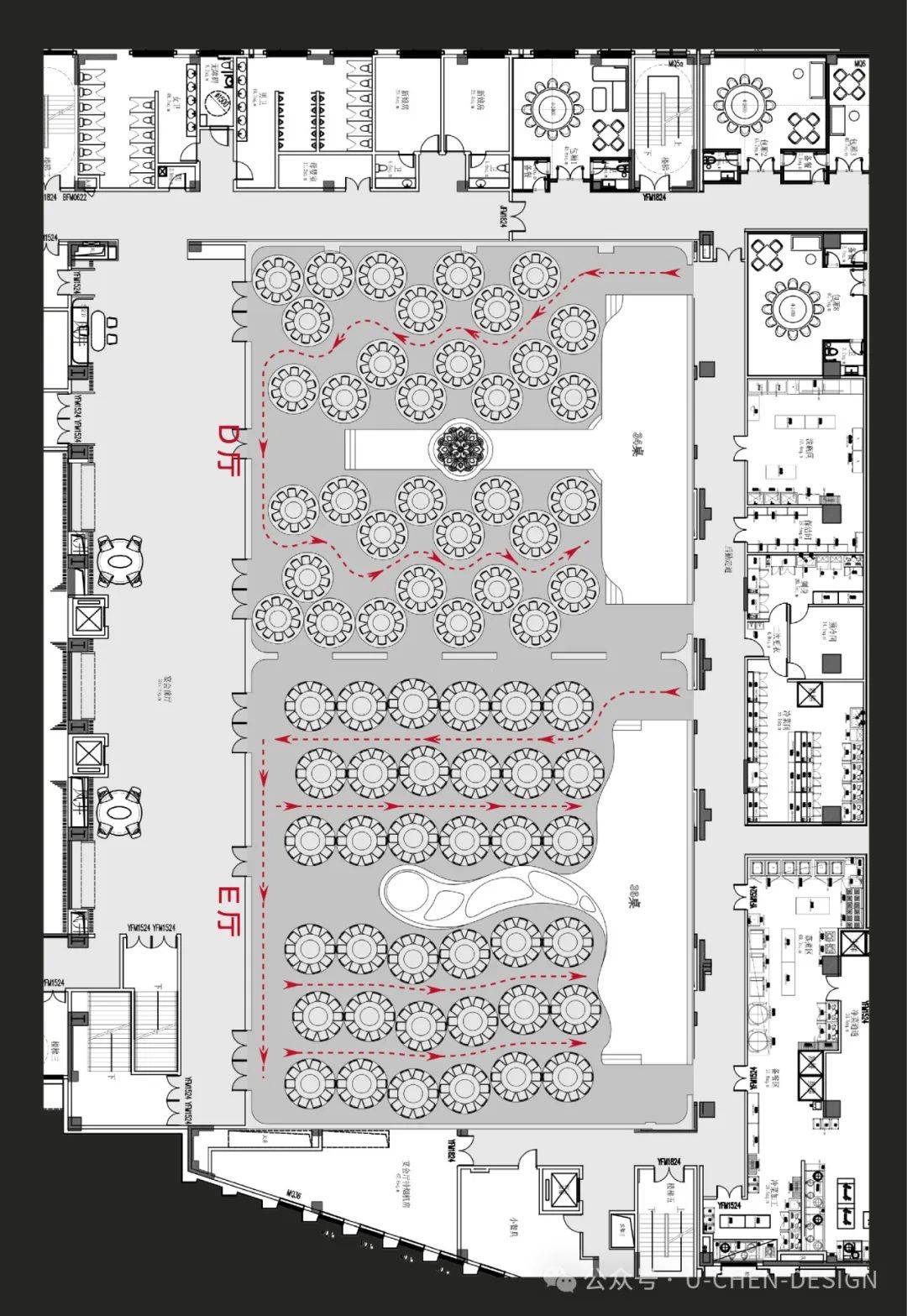 宴会厅a效果图方案banquet hall a rendering艺术厅方案aart hall