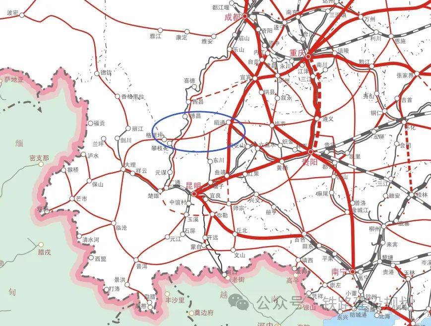 丽攀昭毕遵铁路规划图图片