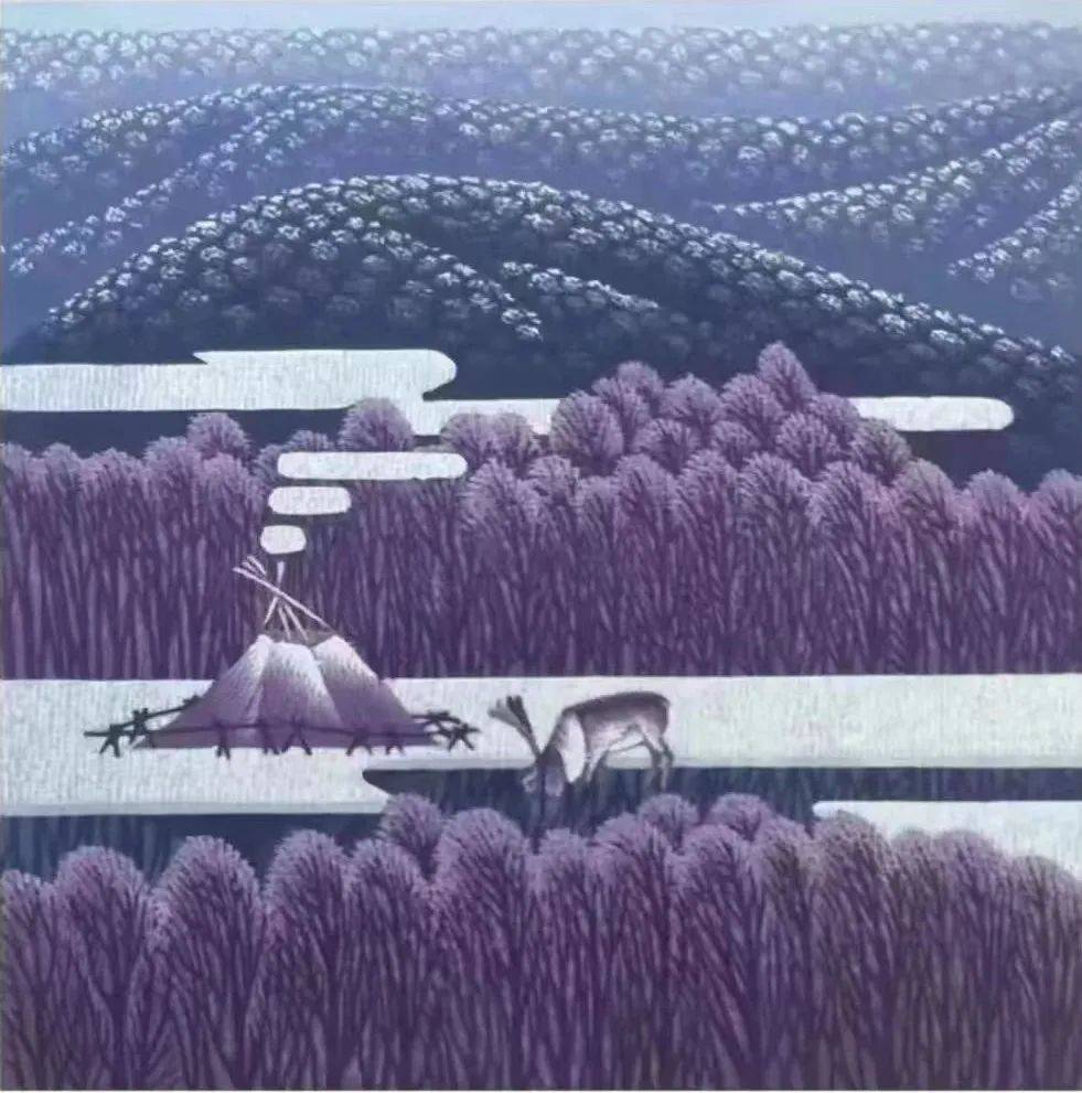 石宏伟 版画 《野鹿谷之二》于福海 油画 《美的构建》李柏林 国画