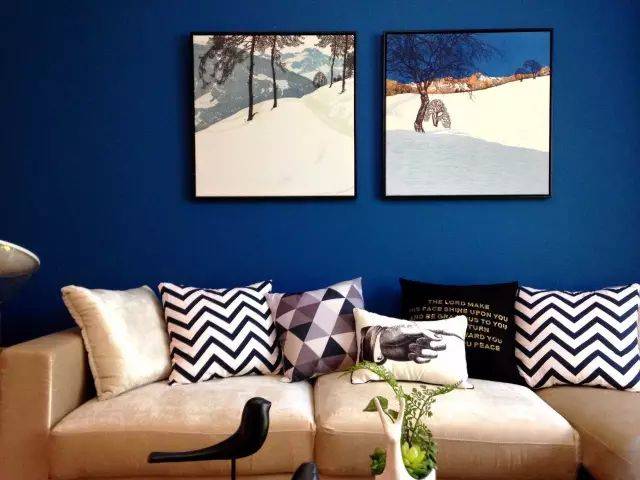 90㎡北欧生活空间,亮蓝色装饰魅力非凡!_装修_色彩_知识