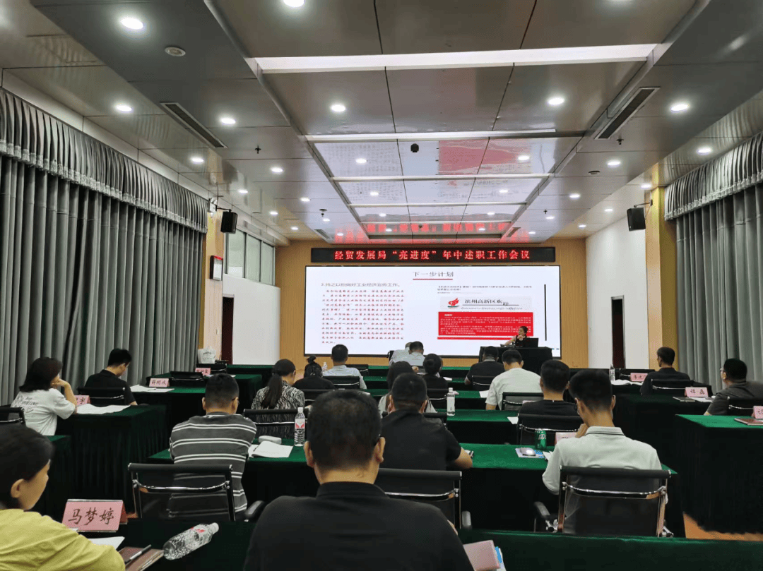 【高新请缨】高新区经贸发展局开展“守初心，担使命”主题党日现场观摩活动暨“亮进度”年中述职工作会议