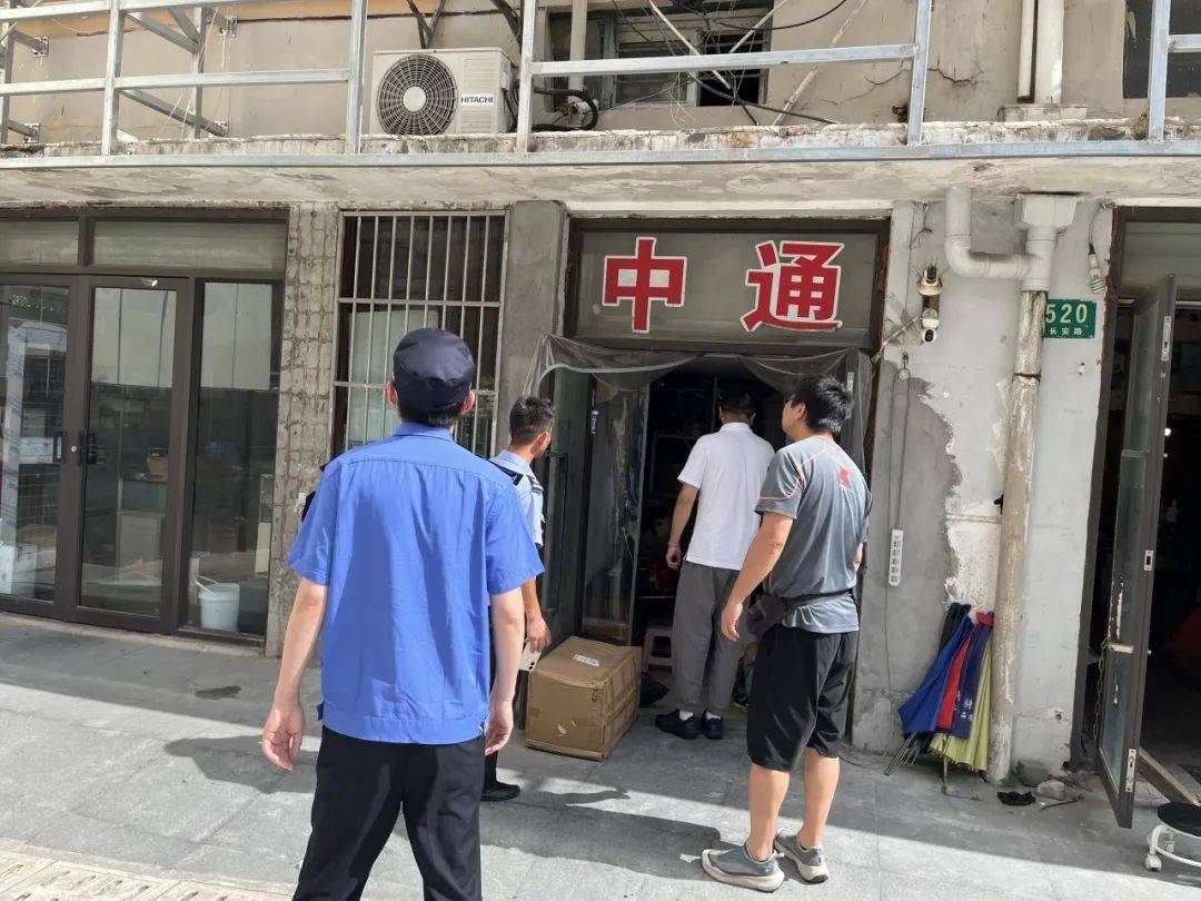 沿街商户,建设工地……天目西路街道开展防汛防台专项检查