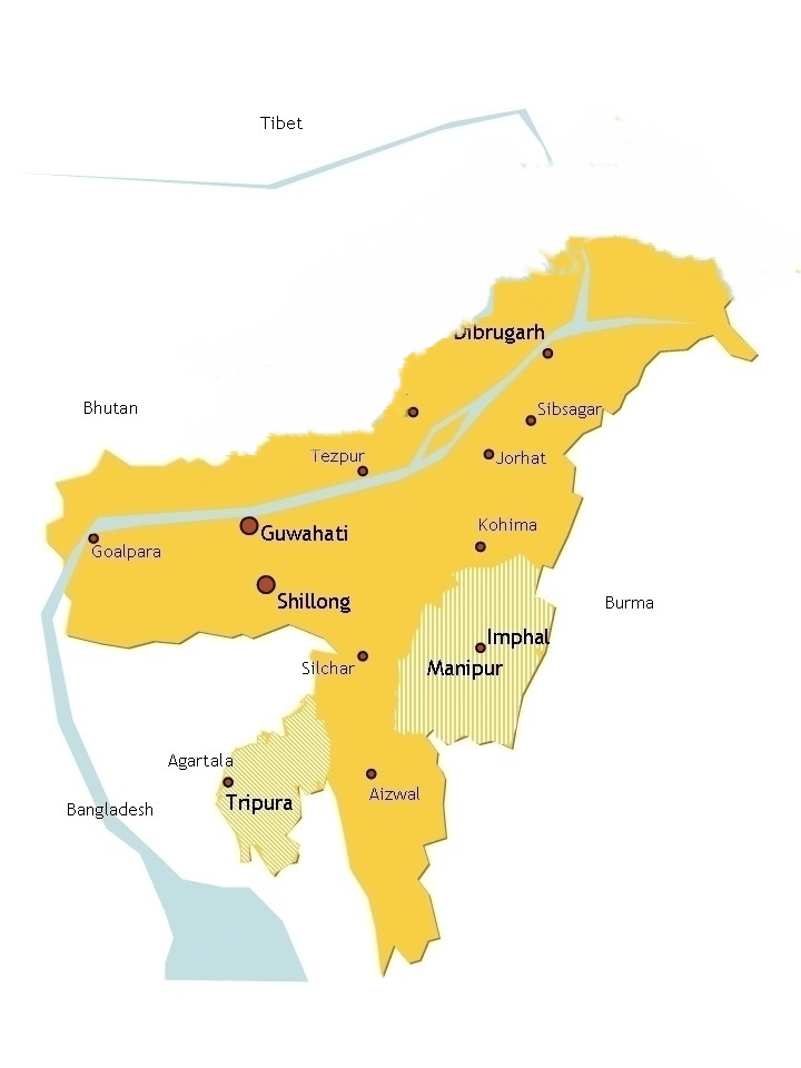 印度将阿萨姆地区作为渗透中南半岛,中国西藏的平台.