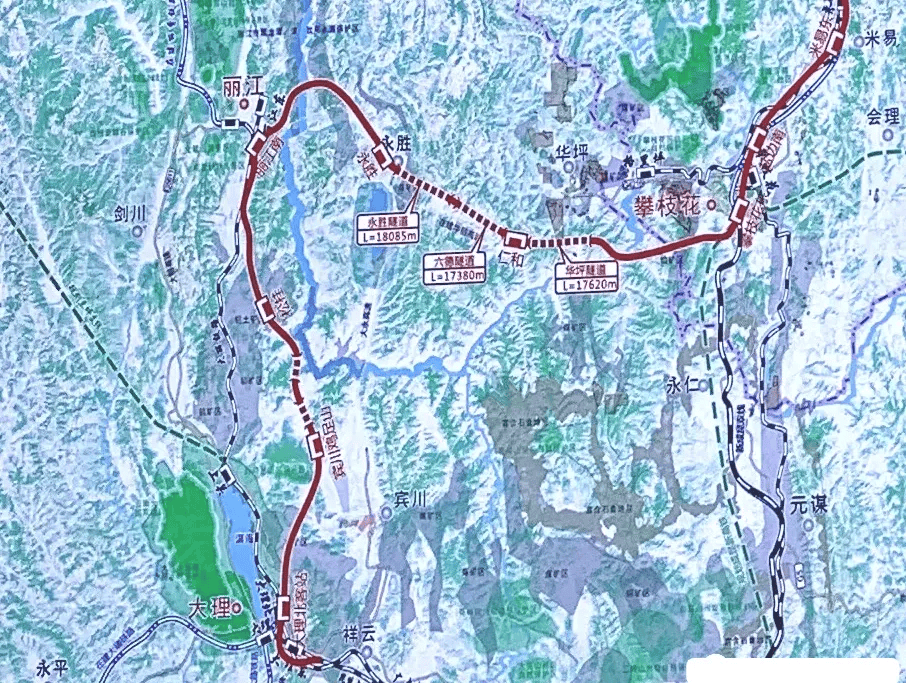 大理铁路枢纽站规划图片