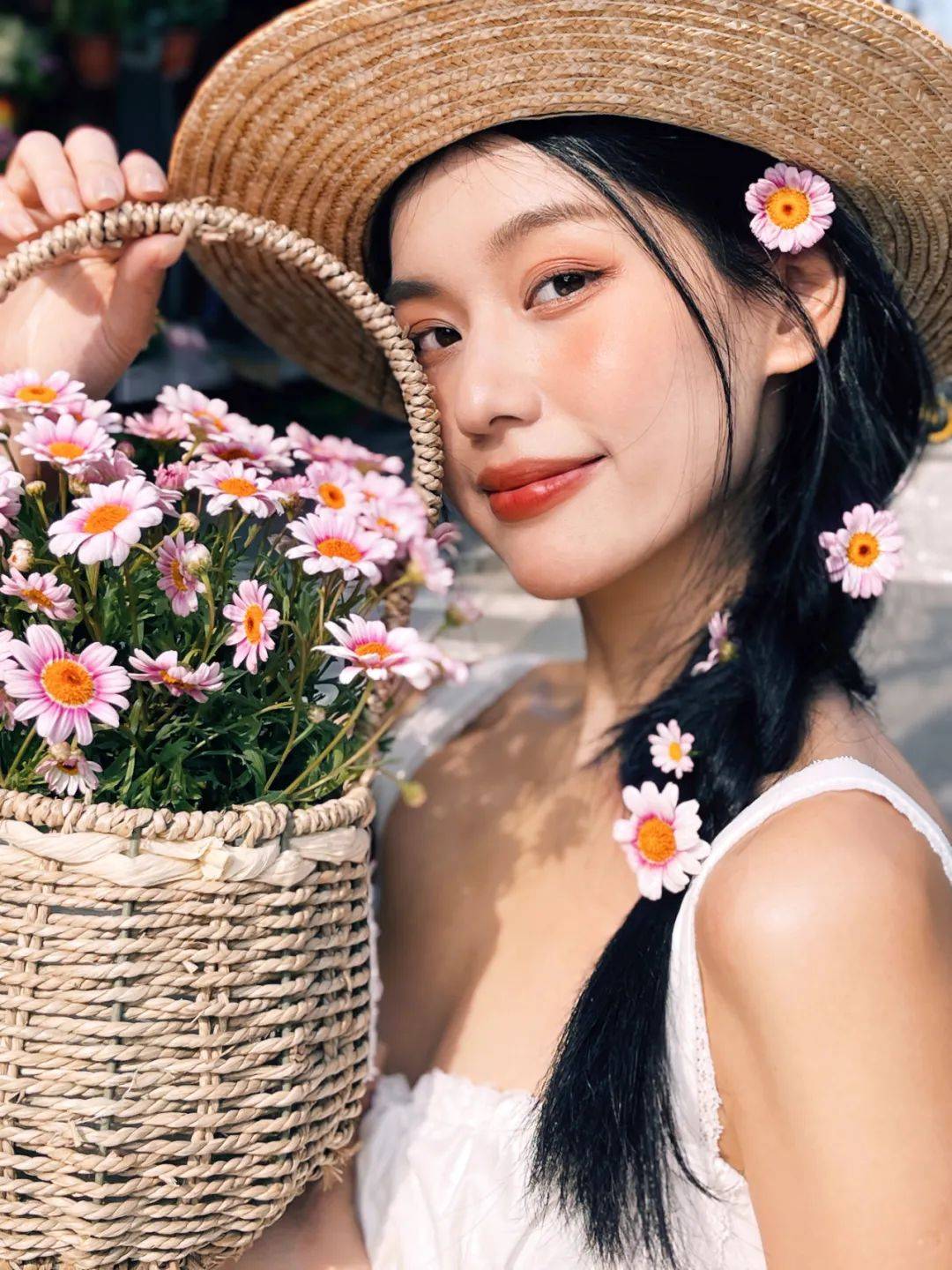 园博苑荷花开美颜相机请你来免费簪花