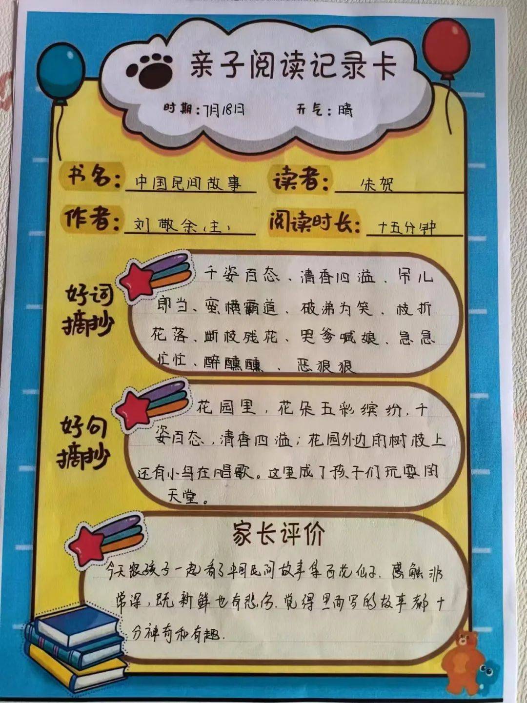 读书心得格式图样图片