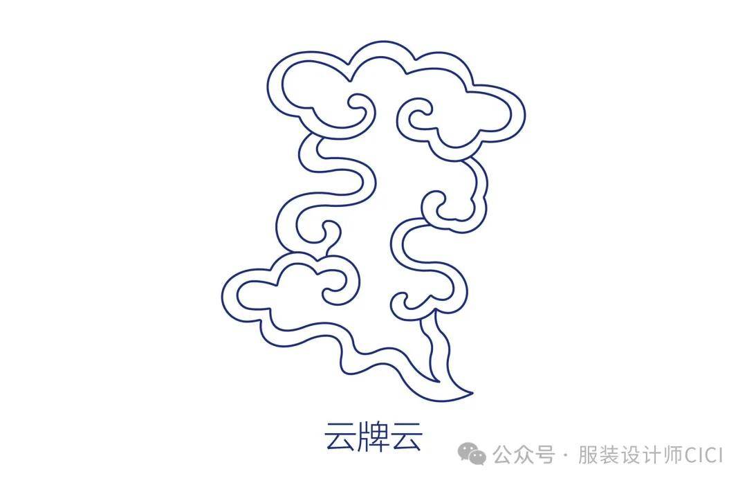 中国传统纹样——祥云造型线稿!(图鉴)