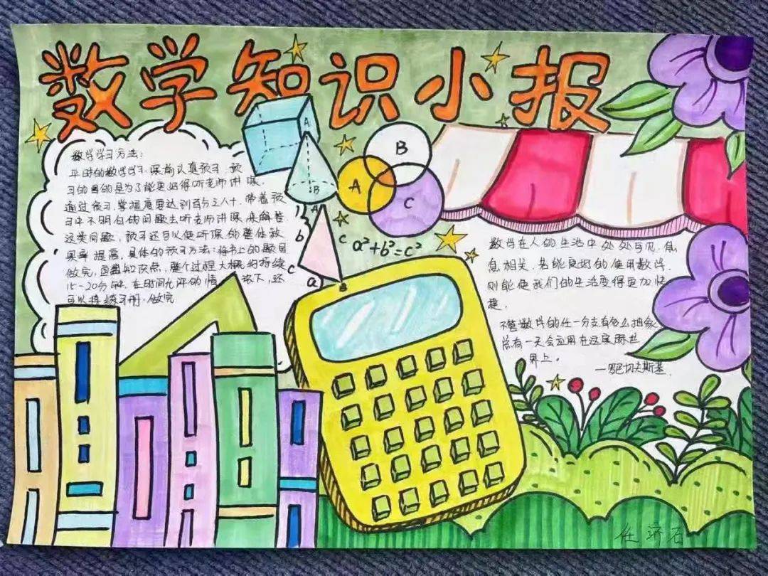 初一数学小报的内容图片