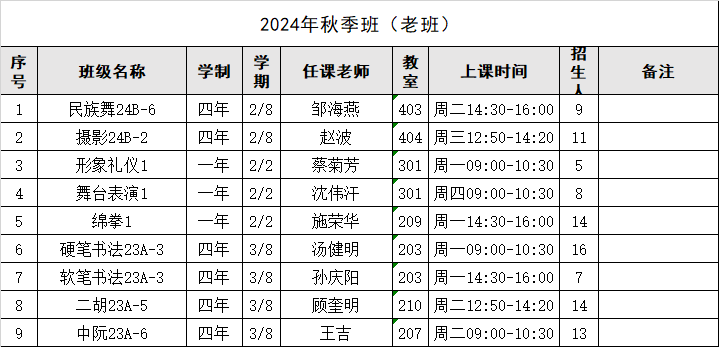 太仓市老年大学2024年秋季班招生简章