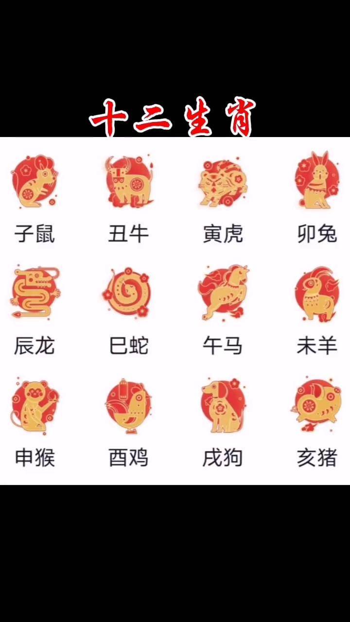 十二生肖集字毛笔 毛笔楷书 练字 欧体田楷 毛笔字