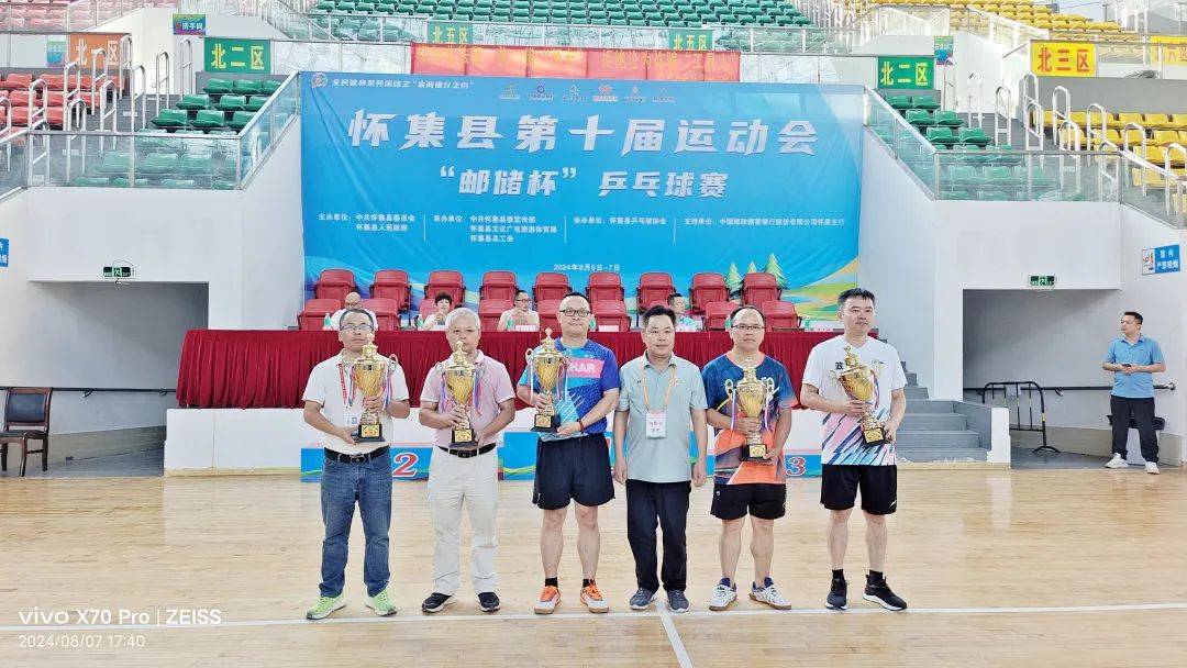 燃!怀集十运会"邮储杯"乒乓球赛决出名次