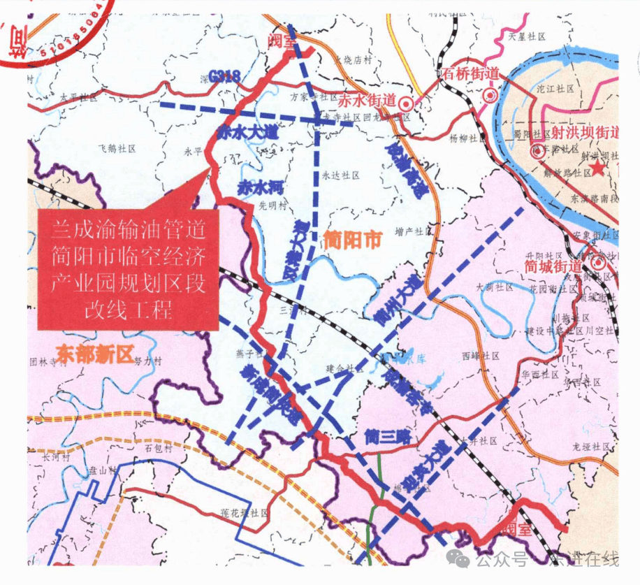 涉及简阳石桥,赤水,简城,新市等街道,全长21.2公里.