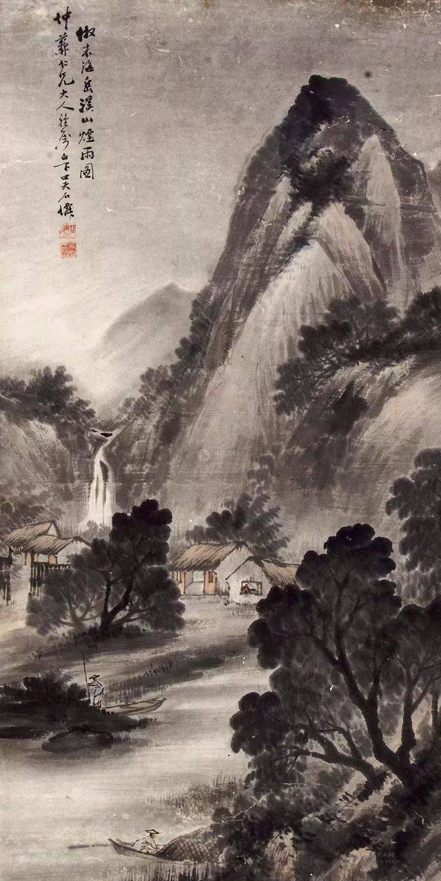 李叔同水彩画作品图片