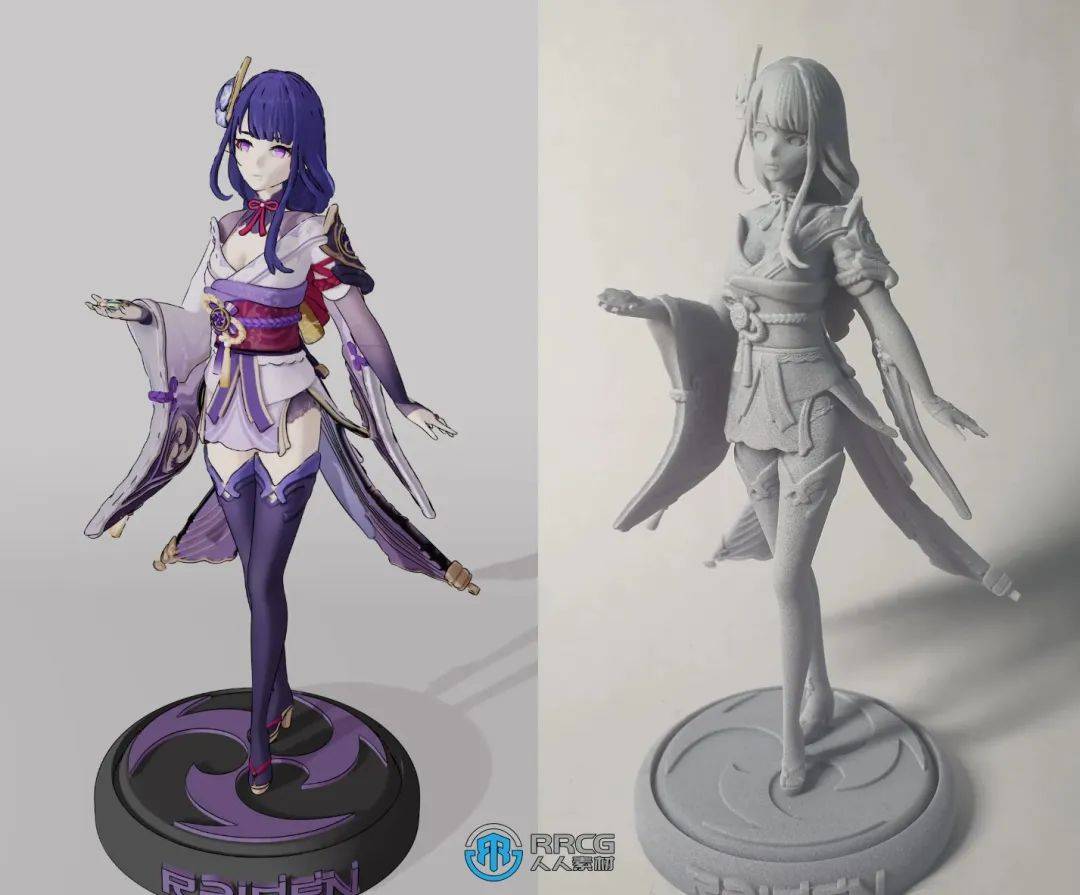 巴尔《原神》游戏角色雕刻手办3d打印模型