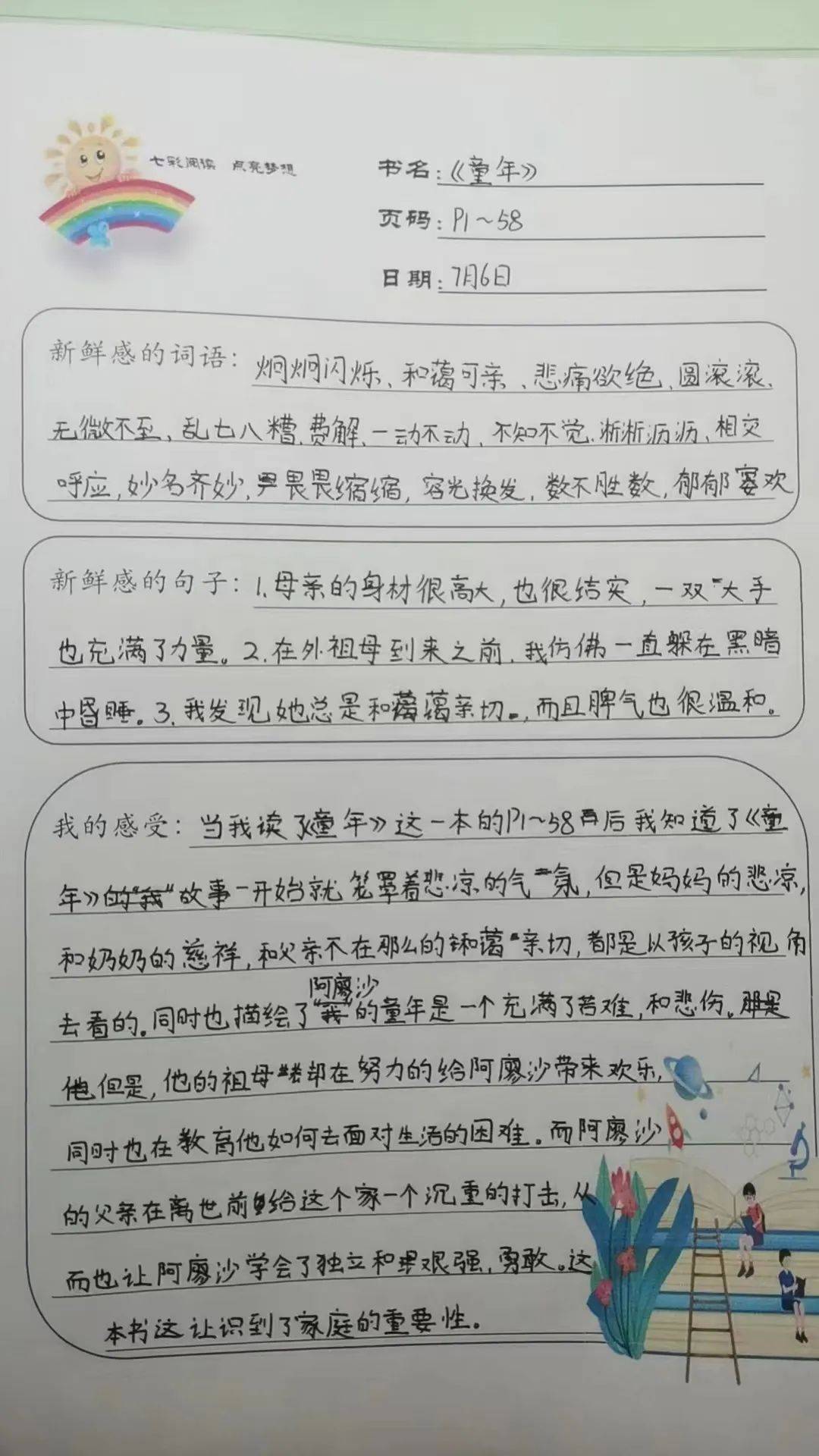 书摘格式图片