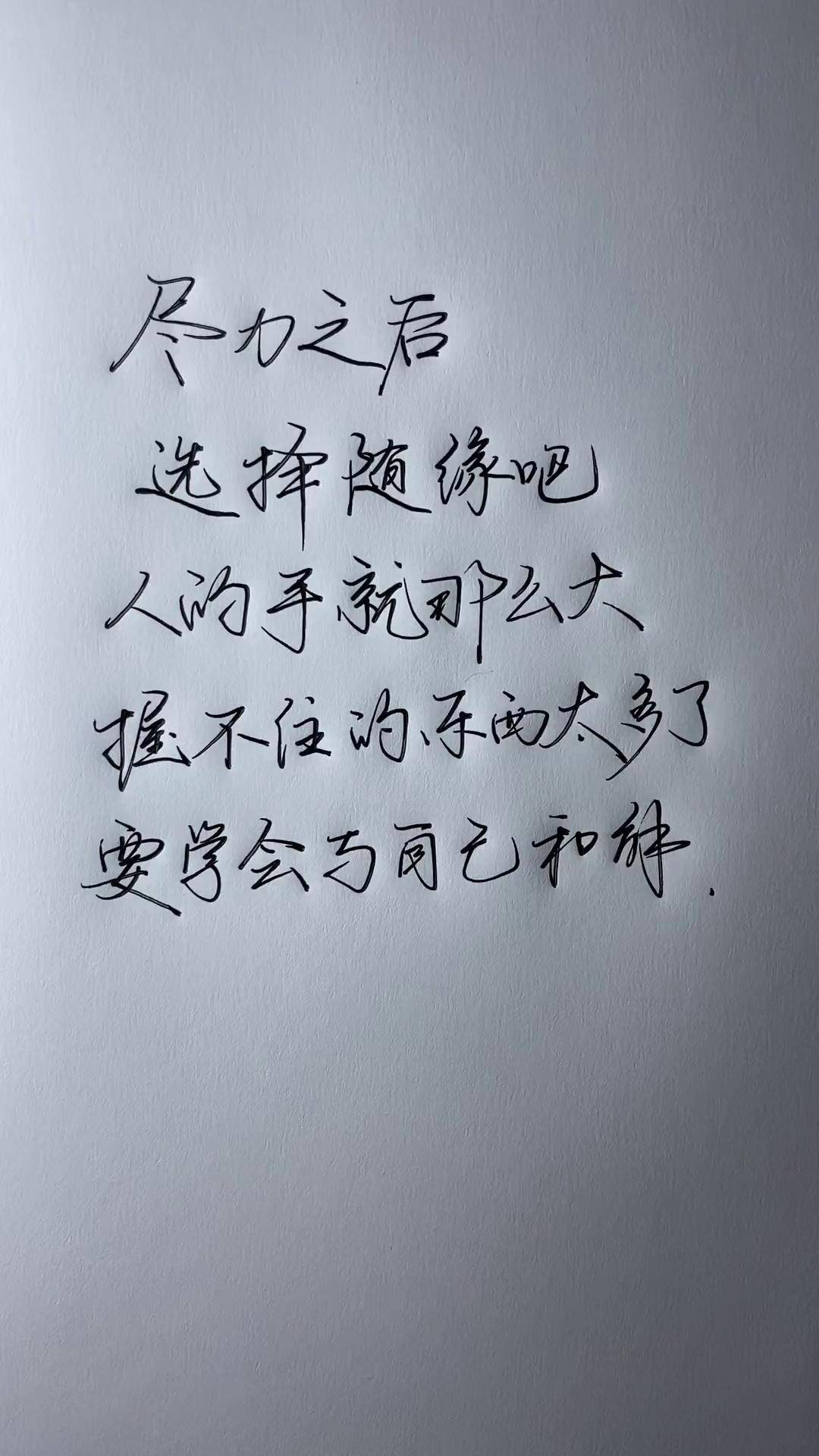 手写文字 生活感悟 情感共鸣 成年人世界