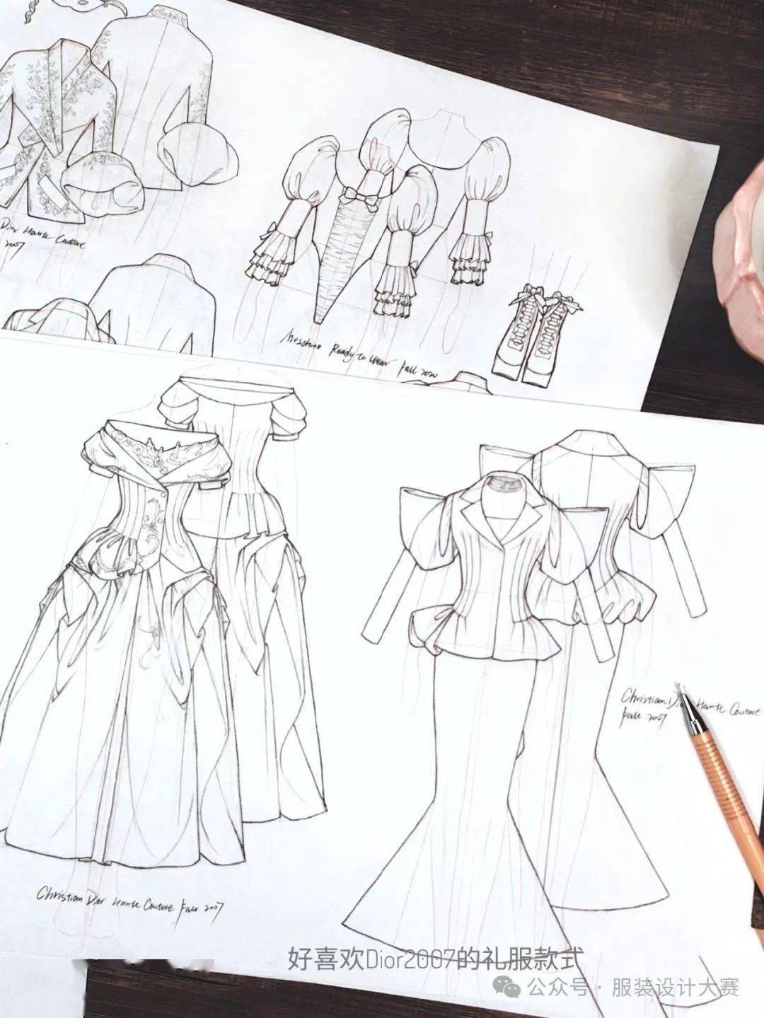 画好服装款式图-从秀场临摹开始!(100款秀场成衣vs款式图 1:1)