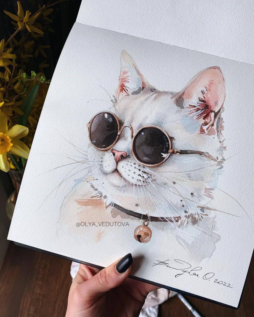 软萌软萌~15幅水彩动物手绘作品欣赏