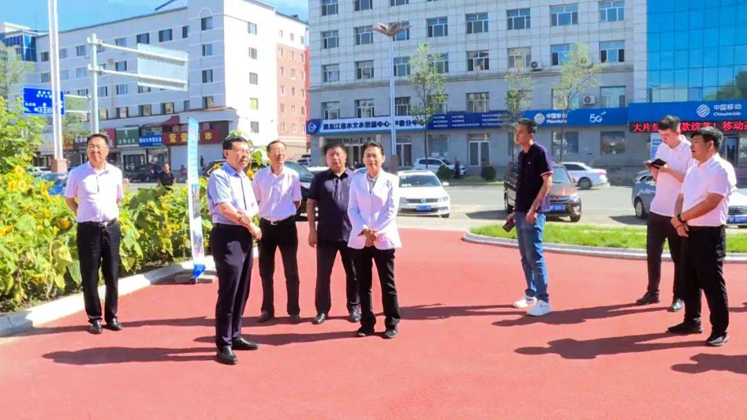 董文琴到伊美区调研城建项目和老旧小区改造工作进展情况