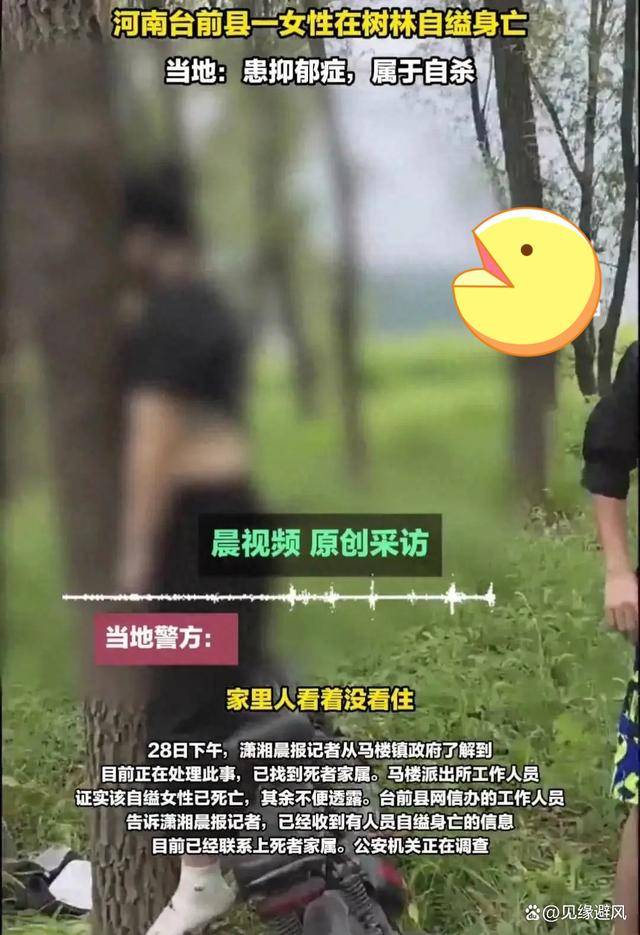 河南女子因抑郁症自缢身亡,当地回应引发广泛关注!