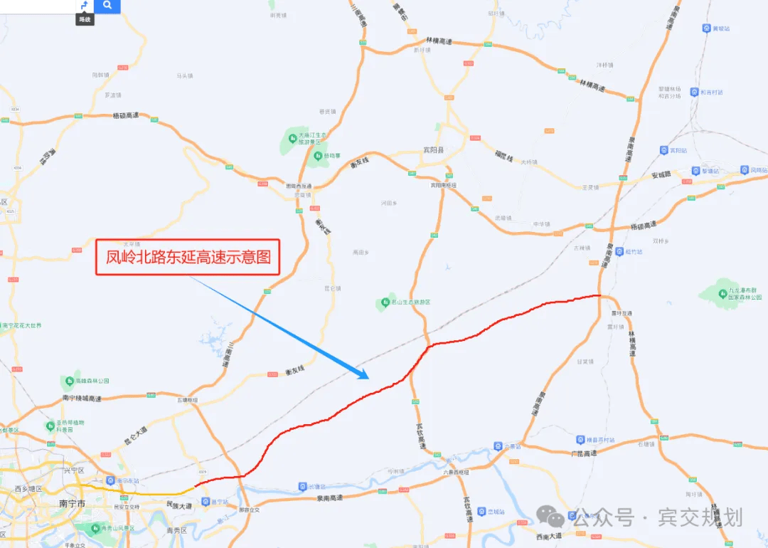 凤合高速详细路线图图片