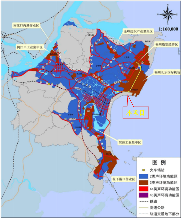 长乐北隧道起于湖南镇仙富村,穿越大鹤省级森林公园,最终接入长乐机场