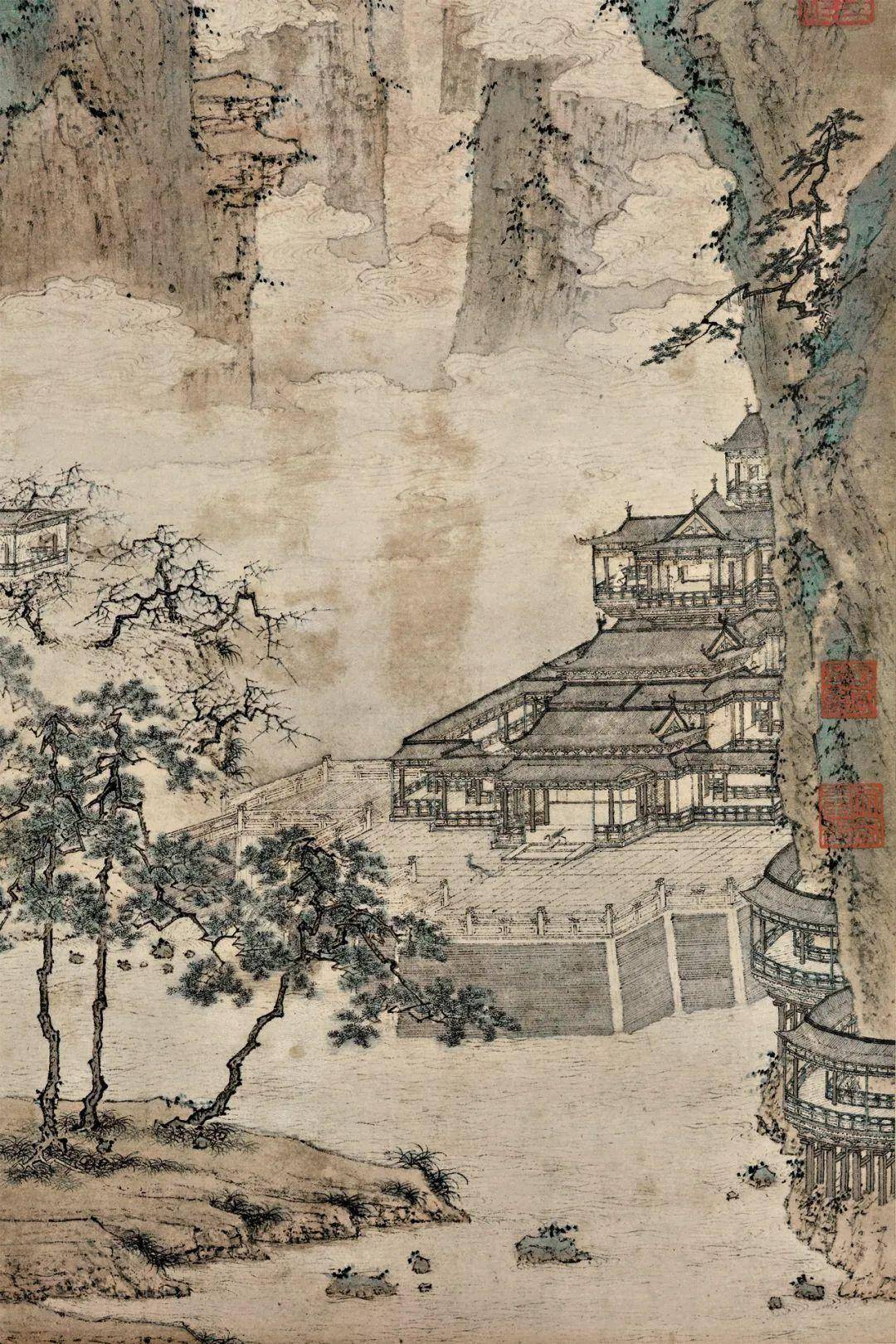 明 仇英《仙山楼阁图》鉴赏