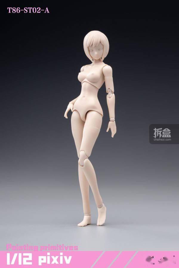 龙山重工 86toys 1/12 半包胶女素体可动人偶配件再版