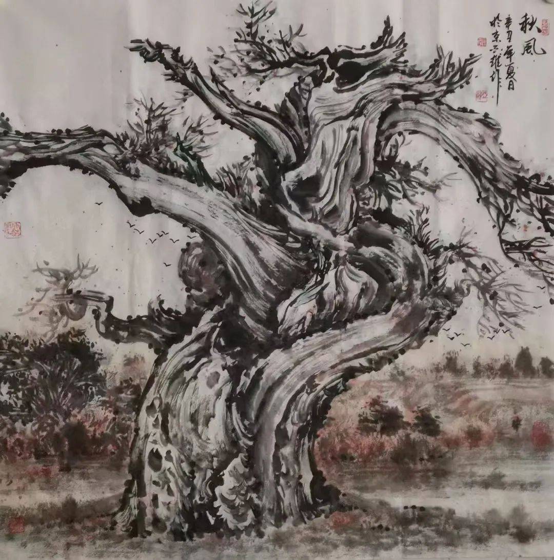 苍凉悲壮——张亚维笔下的大美胡杨