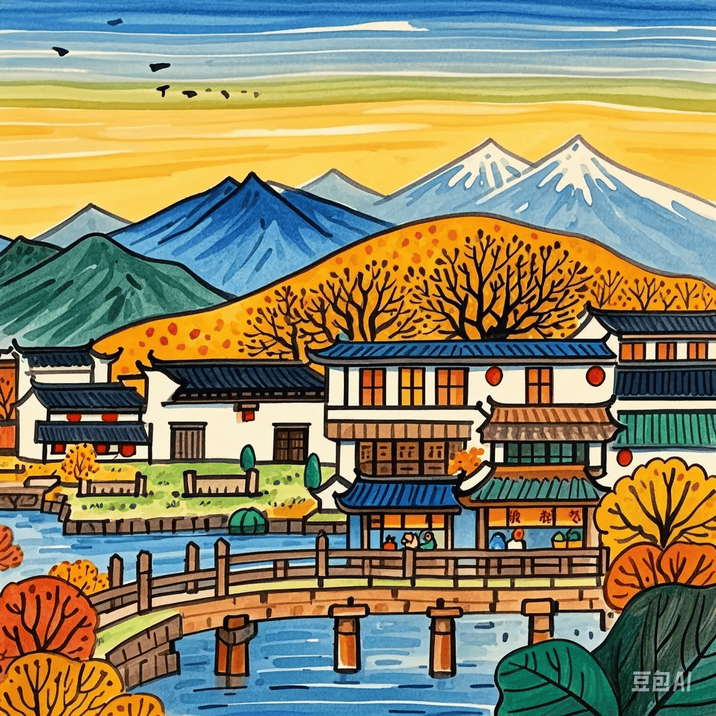 他山之石·艺‖马克笔秋天风景绘画