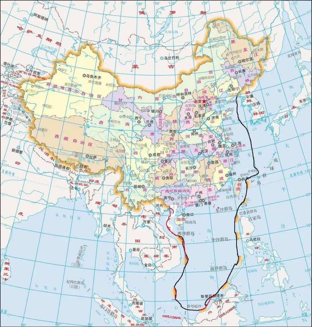 各国专属经济区图片