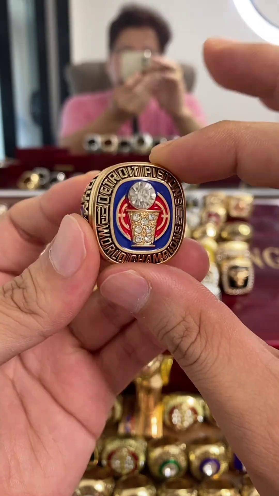 1989年活塞队总冠军戒指,坏孩子军团横扫湖人nba