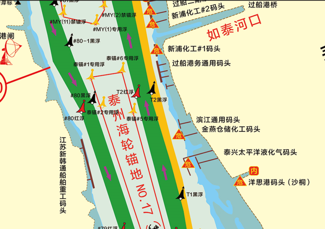 长江港口码头分布图图片