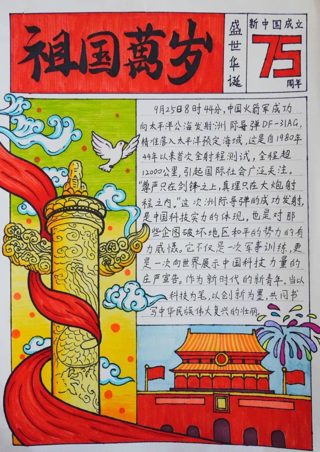 爱国主义绘画创作说明图片