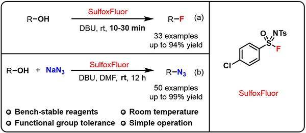 Pyfluor Reagent “胡试剂”新成员(SulfoxFluor)即能氟化又能叠氮化!_反应_PyFluor_选择性