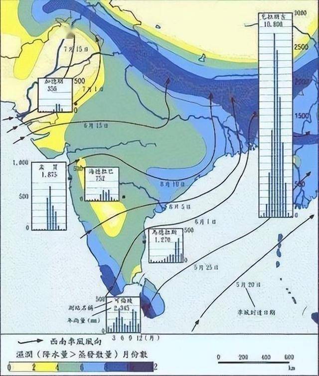 印度降水图片