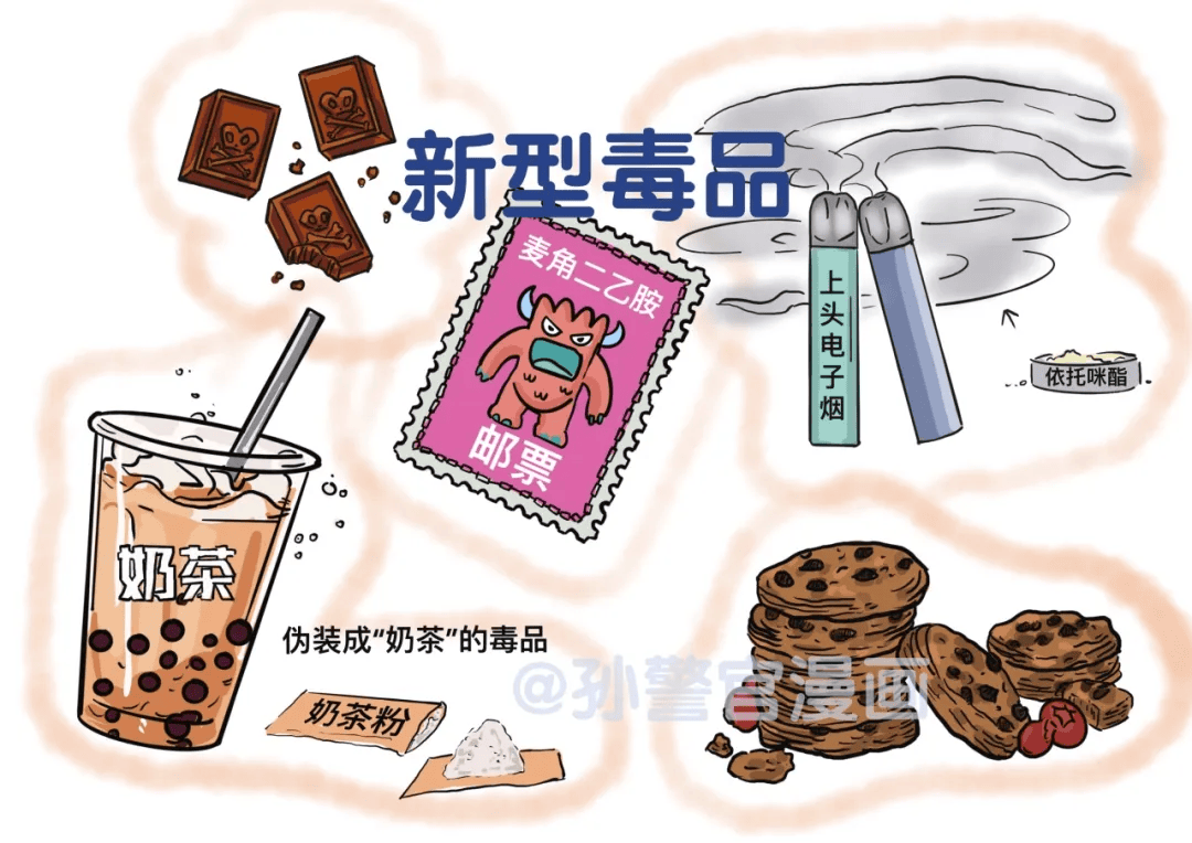 孙警官漫画新型毒品"花式伪装"