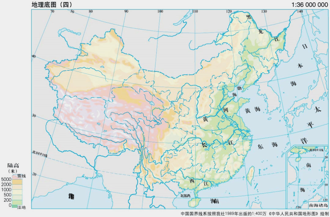 中国地图划分图片