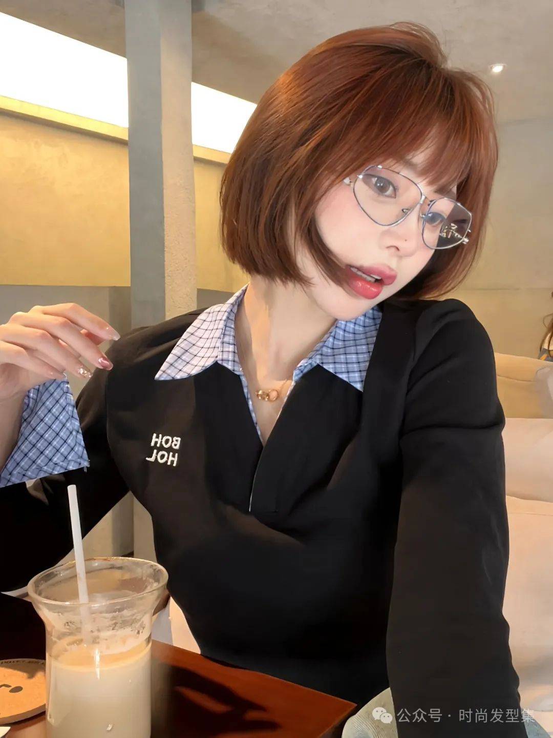 2024,10月"网红热短发.