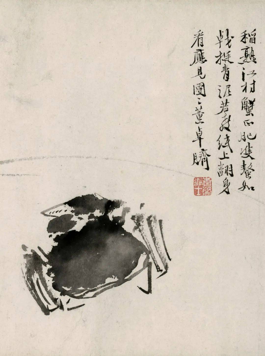 徐渭桃花大水滨茅屋老畸人