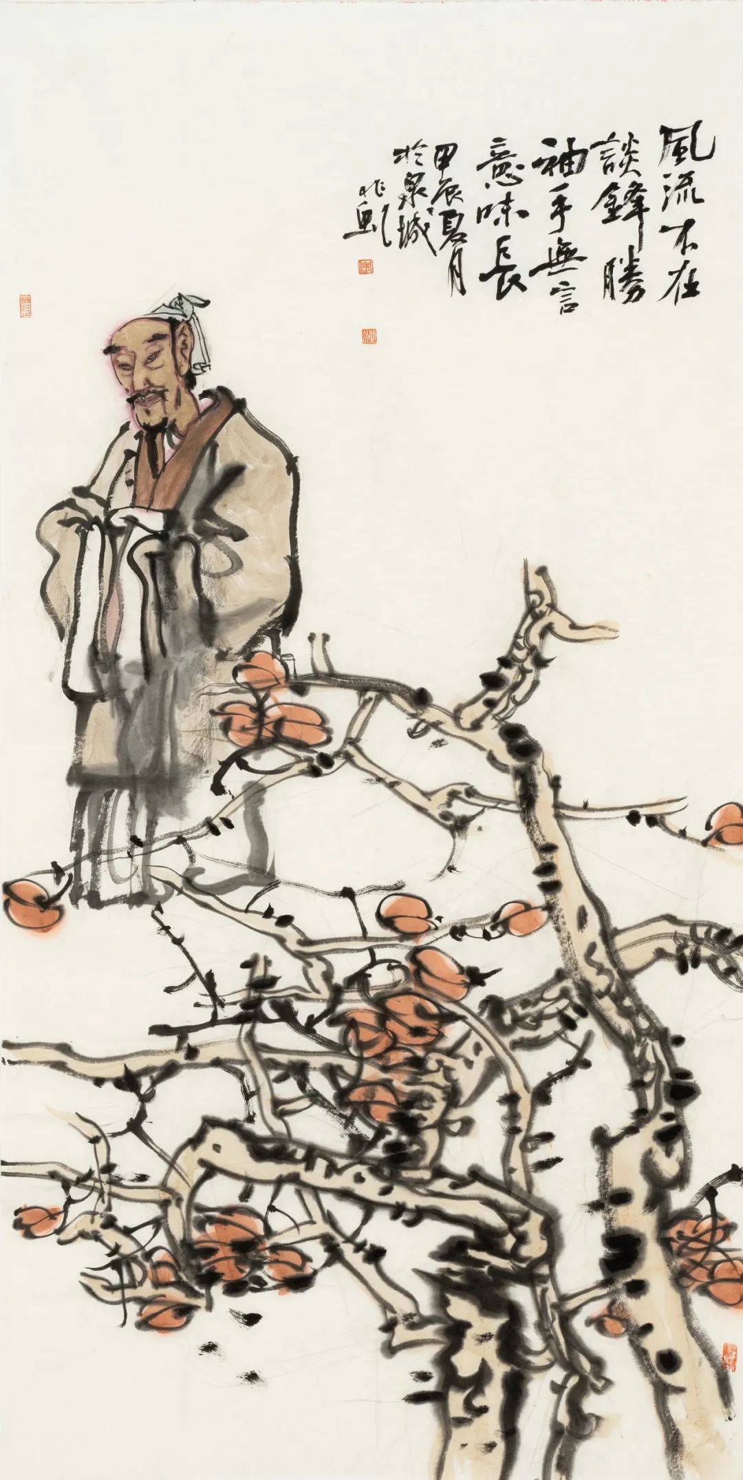 高仕图 138×68cm 2024年张望 丽江月夜 180×97cm 2022年李济民 庄周
