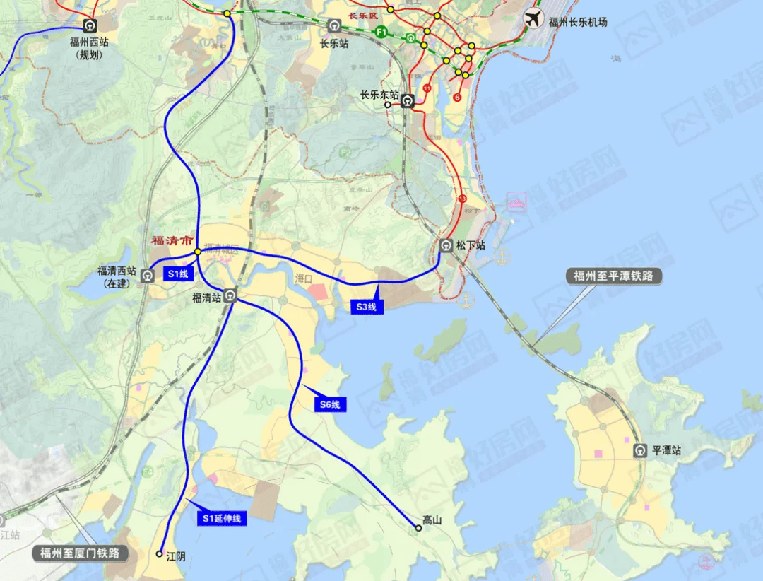 市域s3线将在福清东部新城设站?未来将连通……