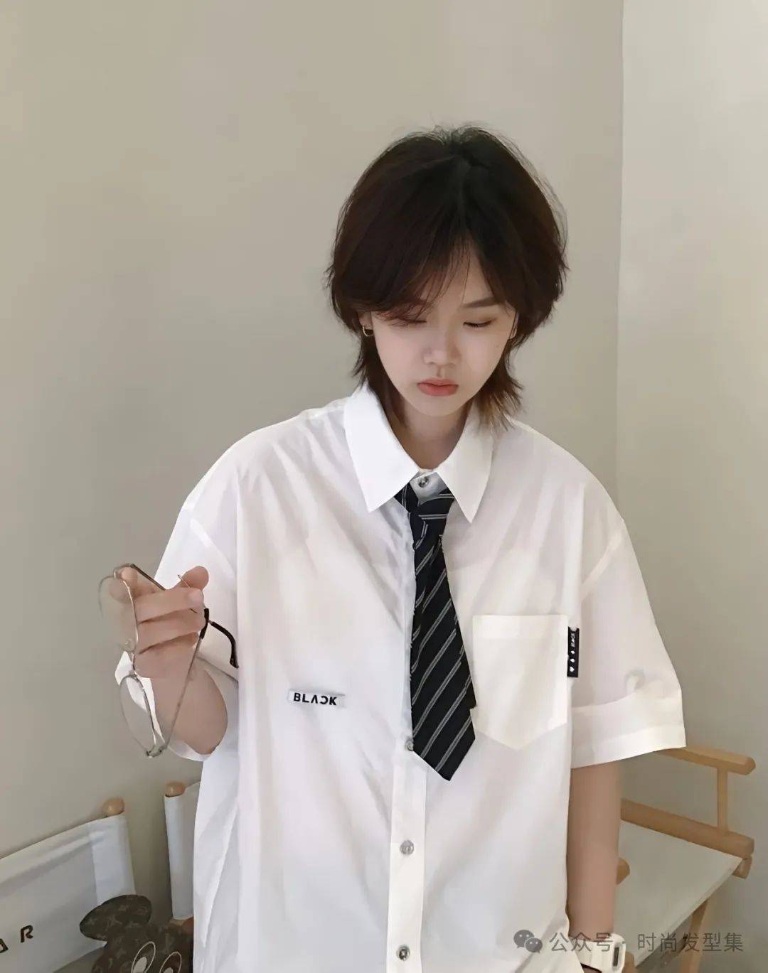 "少年感短发",肉肉的脸也好看