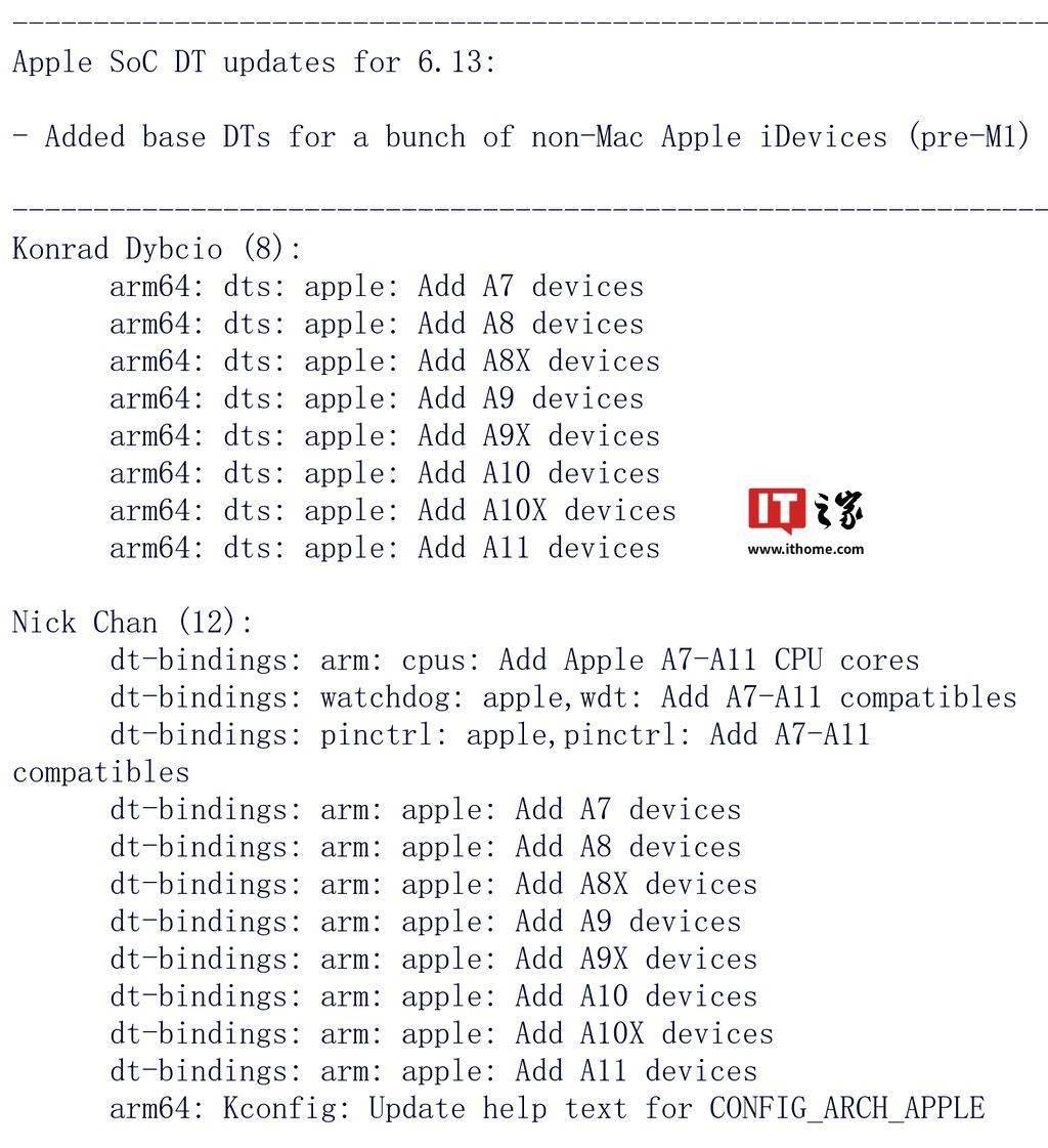 Linux 6.13 内核将初步支持 iPhone 8 / X 等旧款苹果手机芯片