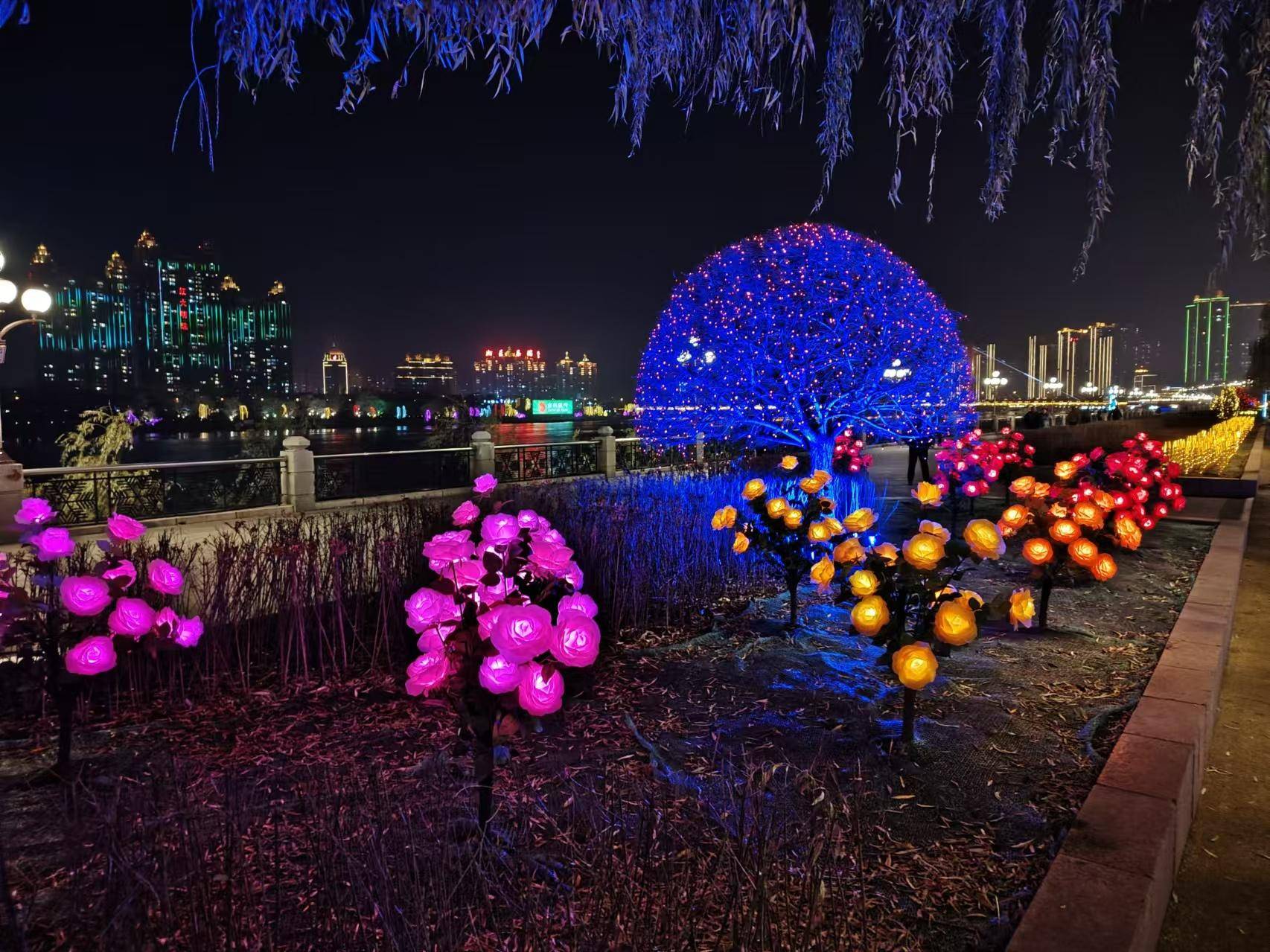 吉林市冬季夜景照片图片