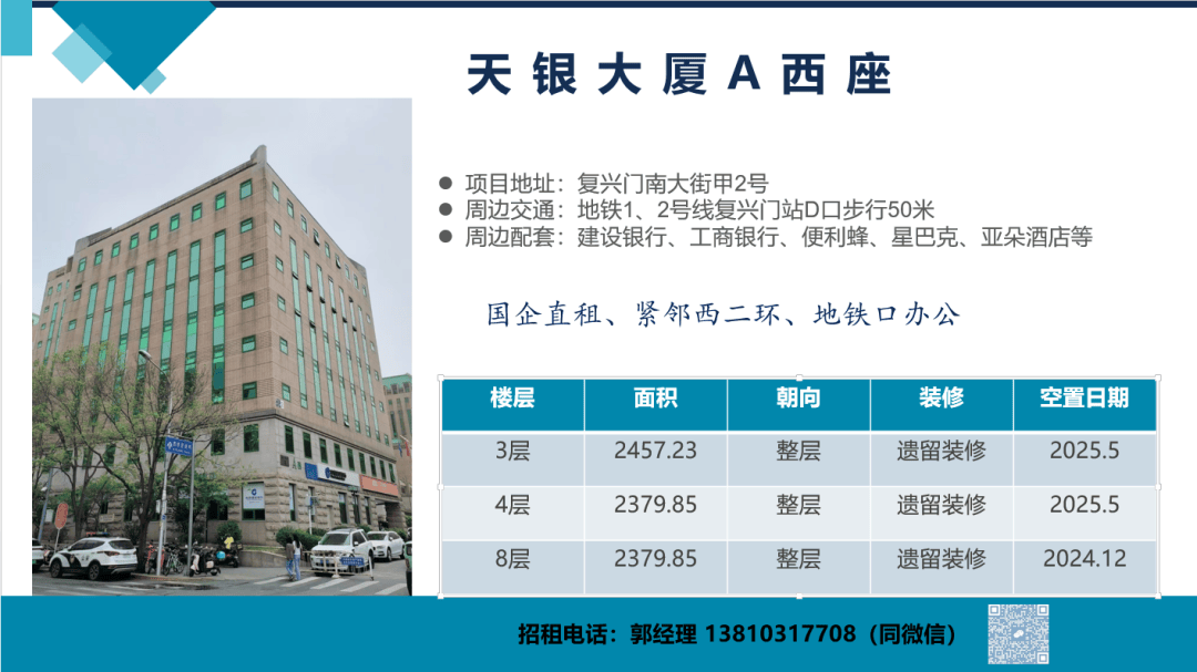 深耕房产租赁行业30年,坐拥天银大厦,天泰大