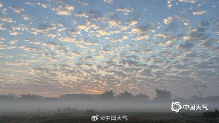 冷空氣即將到貨！廣西玉林市 “魚鱗云”扮靚天空